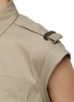  - BRUNELLO CUCINELLI - Monili Embellished Epaulette Cap Sleeve Cotton Button Up Shirt