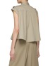 Back View - Click To Enlarge - BRUNELLO CUCINELLI - Monili Embellished Epaulette Cap Sleeve Cotton Button Up Shirt