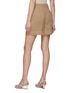 Back View - Click To Enlarge - BRUNELLO CUCINELLI - High Rise Cuff Hem Cotton Shorts