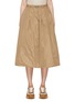 Main View - Click To Enlarge - BRUNELLO CUCINELLI - Belted Techno Taffeta A-Line Midi Skirt