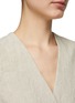 Detail View - Click To Enlarge - BRUNELLO CUCINELLI - Crinkled Linen Waistcoat
