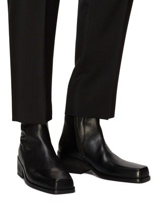 Figure View - Click To Enlarge - MARSÈLL - ‘Cassello’ Leather Square Toe Boots