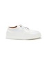 Main View - Click To Enlarge - MARSÈLL - ‘Cassapana’ Grained Leather Platform Sole Derby Sneakers