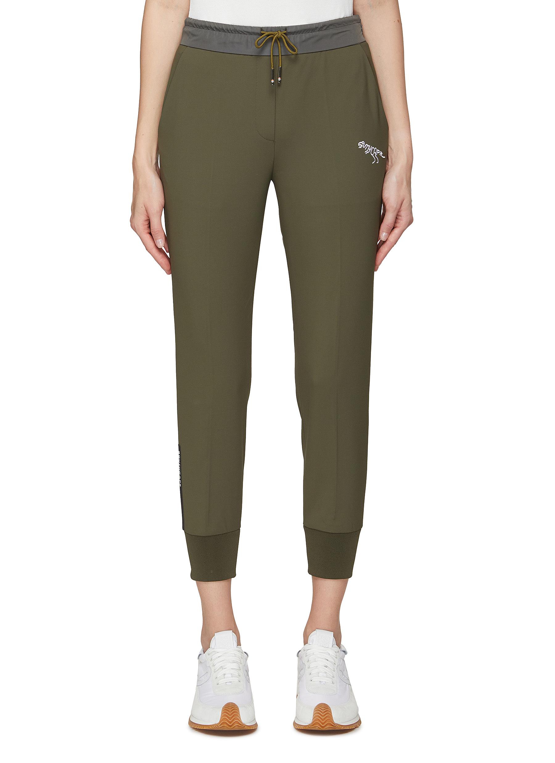 Southcape Elasticated Cuff Drawstring Sweatpants In Green