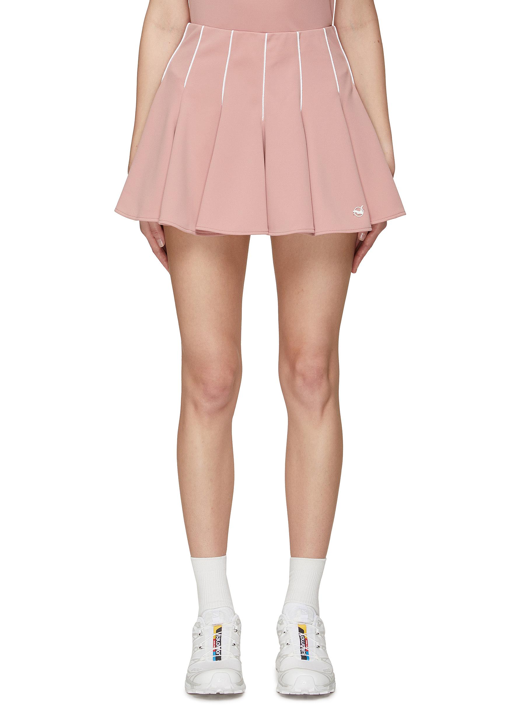 SOUTHCAPE S22 WOMEN METALLIC JERSEY PLEATED SKIRT main image 0