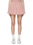 Main View - Click To Enlarge - SOUTHCAPE - Contrast Stripe Logo Godet Mini Skirt