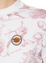  - SOUTHCAPE - Floral Print Mock Neck T-Shirt