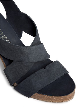 Detail View - Click To Enlarge - PEDRO GARCIA  - Laila suede platform sandals