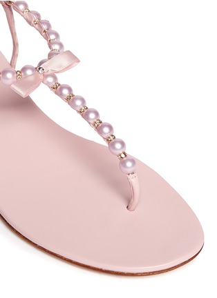 Detail View - Click To Enlarge - RENÉ CAOVILLA - Pearl T-strap flat sandals