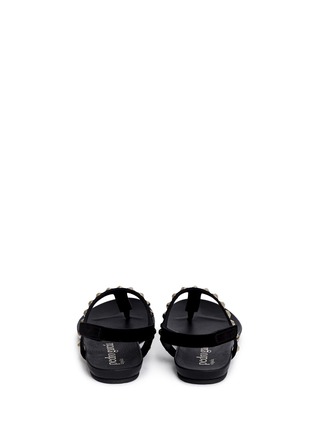 Back View - Click To Enlarge - PEDRO GARCIA  - 'Judith' crystal suede sandals