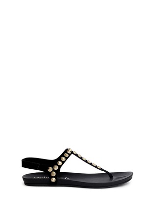 Main View - Click To Enlarge - PEDRO GARCIA  - 'Judith' crystal suede sandals