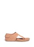 Main View - Click To Enlarge - PEDRO GARCIA  - 'Julia' suede T-strap flat sandals