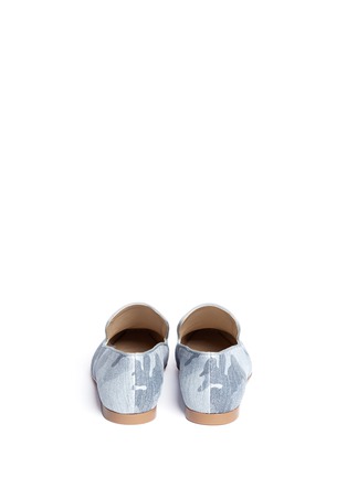 Back View - Click To Enlarge - STELLA MCCARTNEY - Camouflage print canvas slip-ons
