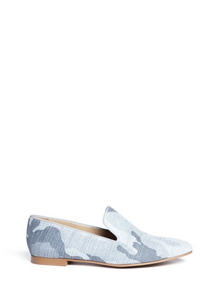 Main View - Click To Enlarge - STELLA MCCARTNEY - Camouflage print canvas slip-ons