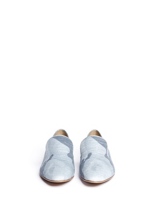 Figure View - Click To Enlarge - STELLA MCCARTNEY - Camouflage print canvas slip-ons
