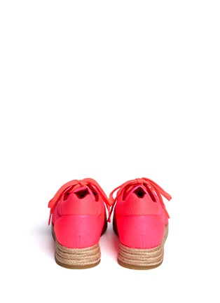 Back View - Click To Enlarge - STELLA MCCARTNEY - Mesh panel espadrille sneakers