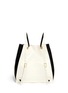 Back View - Click To Enlarge - STELLA MCCARTNEY - 'Beckett ' contrast gusset backpack