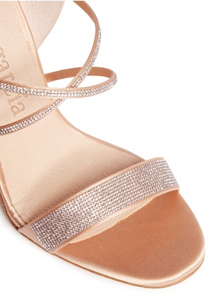 Detail View - Click To Enlarge - PEDRO GARCIA  - Monique crystal satin sandals