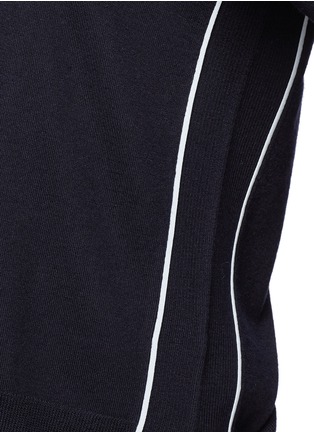 Detail View - Click To Enlarge - J.CREW - Merino tipped side panel V-neck sweater