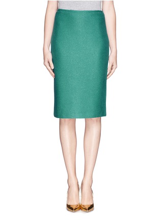 Main View - Click To Enlarge - ST. JOHN - Gilded knit pencil skirt