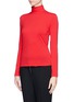 Front View - Click To Enlarge - ST. JOHN - Turtleneck jersey top