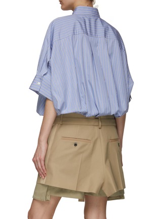 Back View - Click To Enlarge - SACAI - X Thomas Mason Shirt Chino Dress