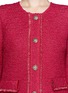 Detail View - Click To Enlarge - ST. JOHN - Wool-blend ribbon knit jacket
