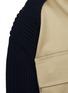  - SACAI - Flap Pocket Chunky Knit Sleeve Jacket