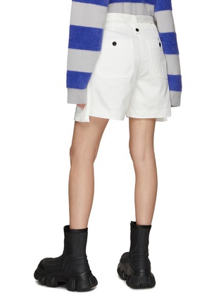 Back View - Click To Enlarge - SACAI - Belted Protruding Pocket Cargo Shorts