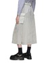 Back View - Click To Enlarge - SACAI - Belted Pleat Detail Twill Midi Skirt