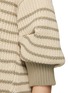 SACAI - Puff Sleeve Striped Knit Sweater