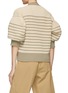 Back View - Click To Enlarge - SACAI - Puff Sleeve Striped Knit Sweater