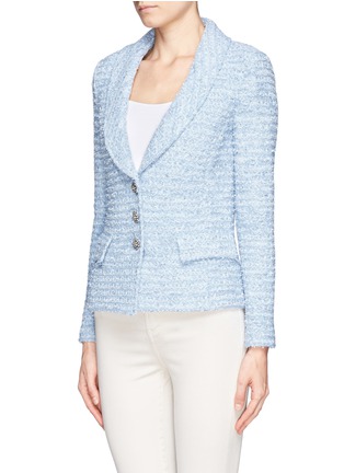 Front View - Click To Enlarge - ST. JOHN - Shawl collar wool blend jacket
