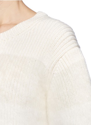 Detail View - Click To Enlarge - CHLOÉ - Mohair Angora colourblock sweater