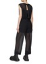 Back View - Click To Enlarge - SACAI - Sheer Pinstripe Jumpsuit