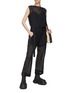 Figure View - Click To Enlarge - SACAI - Sheer Pinstripe Jumpsuit