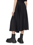 Back View - Click To Enlarge - SACAI - Sheer Pinstripe Pleated Midi Skirt