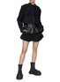 Figure View - Click To Enlarge - SACAI - Front Pocket Mock Neck Cropped Tweed Jacket