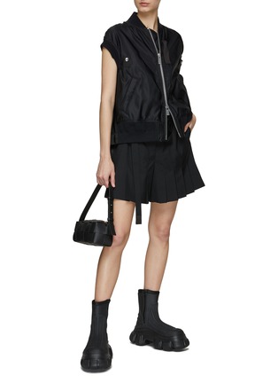 Figure View - Click To Enlarge - SACAI - Belted Pleat Detail High Rise Shorts