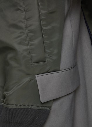  - SACAI - High Collar Cap Sleeve Front Zip Vest