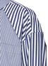  - SACAI - Convertible Striped Button Up Shirt Dress