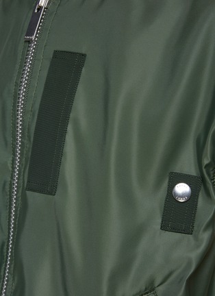 - SACAI - MA-1 Nylon Panel Front Zip Utility Vest