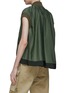 Back View - Click To Enlarge - SACAI - MA-1 Nylon Panel Front Zip Utility Vest