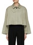 Main View - Click To Enlarge - SACAI - Pleated Cropped Trench Jacket