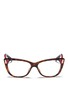 Main View - Click To Enlarge - DIOR - Cut-out corner cat eye optical glasses