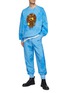 Figure View - Click To Enlarge - ANGEL CHEN - Logo Embroidery Drawstring Waist Cuffed Leg Sweatpants