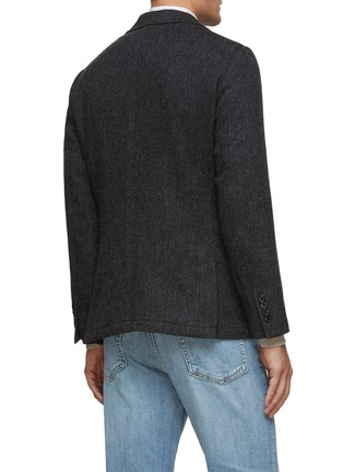 Back View - Click To Enlarge - TOMORROWLAND - SINGLE BREASTED NOTCH LAPEL CUPRA LINED WOOL BLAZER