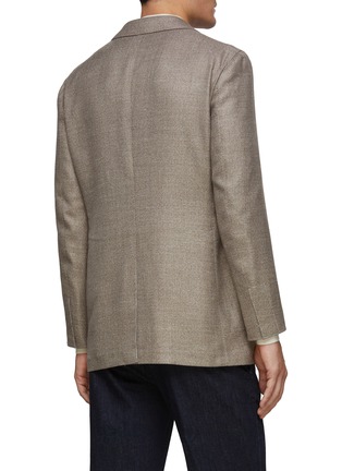 Back View - Click To Enlarge - TOMORROWLAND - SINGLE BREASTED NOTCH LAPEL WOOL BLEND BLAZER