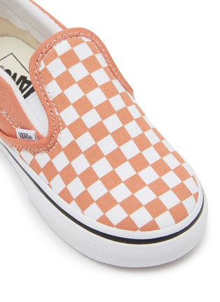 Detail View - Click To Enlarge - VANS - Toddlers Classcic Chequered Canvas Slip On Sneakers