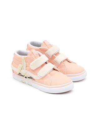 Detail View - Click To Enlarge - VANS - ‘SK8-Mid Reissue V’ Rabbit Velcro Strap Toddlers High Top Sneakers